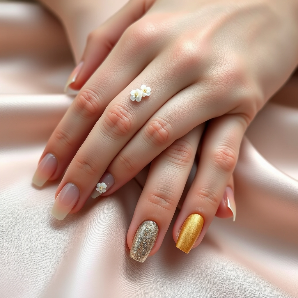 The Enchanting Fusion of Barely There Beauty and 3D Gel Textures: A Modern Nail Art Odyssey